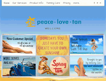 Tablet Screenshot of peacelovetansd.com